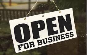 open for business