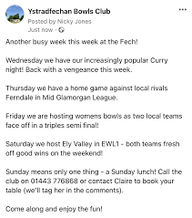 Image result for Ystradfechan Bowling Club