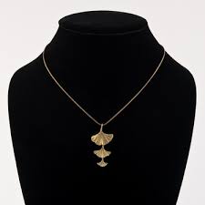 Ginkgo Leaf Necklace / Michael Michaud / Silver Seasons Jewelry - ginkgo-leaf-necklace-michael-michaud-1501