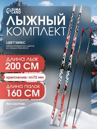 Image result for Лыжи пластиковые 200 с креплением 2008061837045