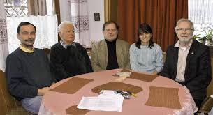 Von links: Thomas Raidt, Vater Herbert Raidt, Ekkehard Günther, Christine Raidt und Heinz Mauz Foto: Krickl. DONAUESCHINGEN (. kri).