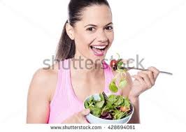 Image result for women eating salad and smiling