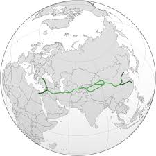 Image result for silk road map