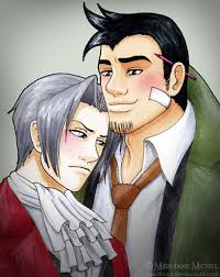 Miles Edgeworth x Dick Gumshoe by Vani-Fox - Miles_Edgeworth_x_Dick_Gumshoe_by_VanillaXD