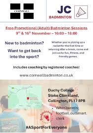 Image result for Cornwall Youth Badminton Club