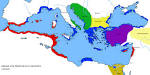 Greek and Phoenecian colonies about 550 bc - Full size