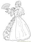 Barbie Princess coloring page