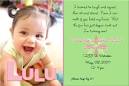 Lulu Pink and Green 1st Birthday Invitations - miss_lulu_4