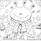 Alien coloring page