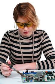 Image result for woman soldering