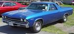 1969 Chevrolet El Camino - Blue - Front Angle