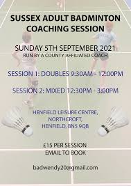 Image result for Henfield Dist Badminton Club