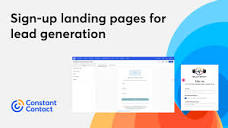 Collect new sign-ups with a Lead Generation Landing Page