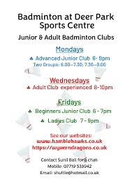 Image result for Wildern Badminton Club