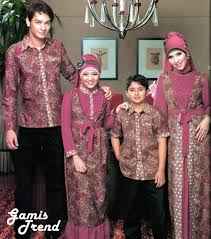 Contoh baju batik muslim modern - Model Batik Terbaru 2016