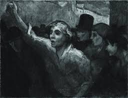 Image result for riot scene by honore-daumier