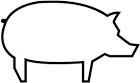 Pig coloring page