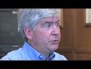 Gubernatorial candidate Rick Snyder speaks to The Detroit News editorial