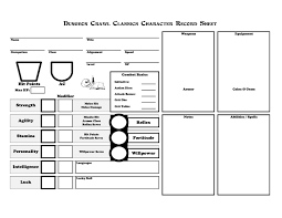 Image result for rpg character sheet