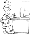 Computer coloring page