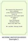 Wedding Rehearsal Invitations Wording