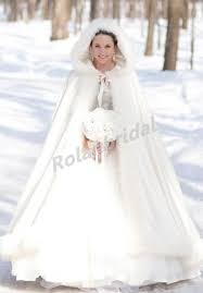 2015 Plus Size Winter Bridal Cape Faux Fur Wedding Cloaks Hooded ...