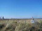 Sandwich Bay under National Trust. Richborough Power Station in Background. - via Daymix