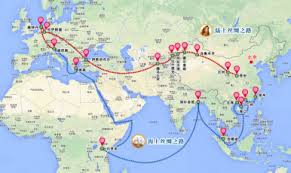 Image result for silk road map