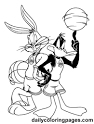 Basketball coloring page