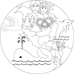 Creation coloring page
