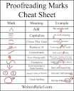 A Pocket-Size Proofreading Marks Chart | Essay writing skills ...