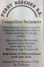 Image result for Perry Beeches Sutton Swim Squad