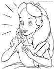 Alice in Wonderland coloring page