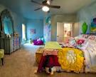Bedroom Colourful Bed Cabinet Wall Mirror Fan Ceiling Pillow Gucci ...