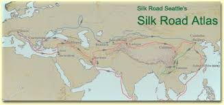 Image result for silk road map