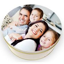 Personalized Cookie Tins - Photo Novelty
