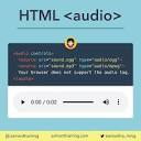 HTML <audio> Tag | SamanthaMing.com