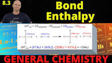 8.3 Bond Enthalpy | Calculating Delta H | General Chemistry - YouTube
