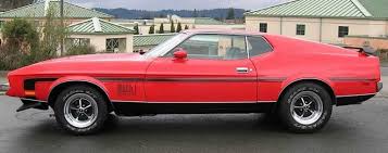 Image result for Bright Red 1972 Mustang