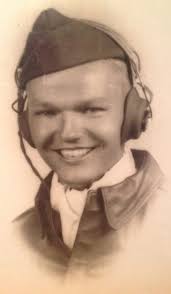 A WORLD WAR II photograph of Robert “Bob” Swenson, a B- 17 bomber co-pilot who lost his life in a bombing run over southwest Germany at the age of 23. - bob