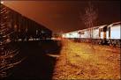 The white flood lights of - via Daymix