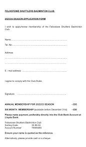 Image result for Felixstowe Badminton Club