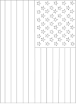 Flags coloring page