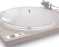 Lit platter vinyl player