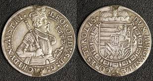 Erzherzog Leopold - Hall 1/2 Taler 1632 Habsburg, Österreich Münzen - artid493_combined