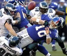 Eli Manning Sacked by Eagles