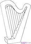 Harmonica coloring page
