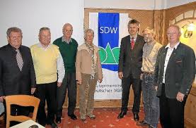 Der SDW-Vorstand mit Paul Baitinger, Siegfried Besch, Alfred Breitling, Gabriele Wicht-Lückge, Jens Häußler, Karl-Eugen Schroth und Vorsitzender Dietmar ...