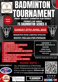 Image result for Saturday Smashers Junior Badminton Club