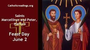 Image result for Saints Marcellinus and Peter